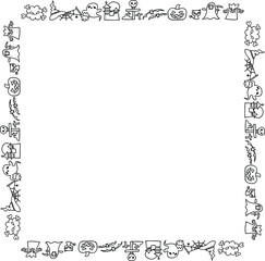 Vector illustration halloween design card