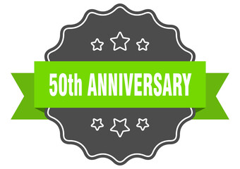 50th anniversary label. 50th anniversary isolated seal. sticker. sign