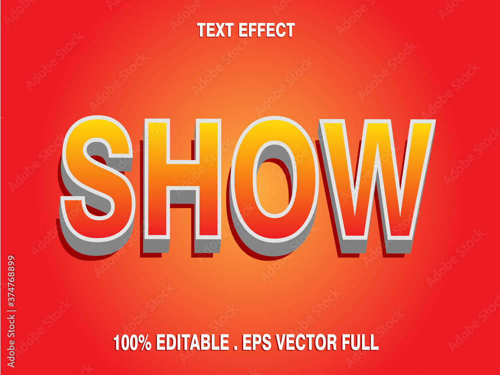 Poster text effect 