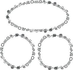 Vector illustration shopping design frame