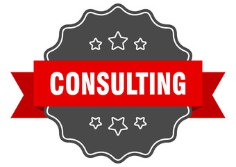 consulting label. consulting isolated seal. sticker. sign