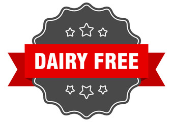 dairy free label. dairy free isolated seal. sticker. sign