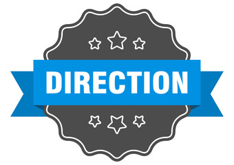 direction label. direction isolated seal. sticker. sign