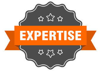 expertise label. expertise isolated seal. sticker. sign