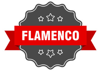 flamenco label. flamenco isolated seal. sticker. sign