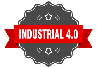 industrial 4.0 label. industrial 4.0 isolated seal. sticker. sign