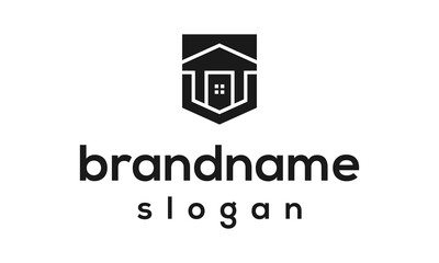 Home safety logo design vector