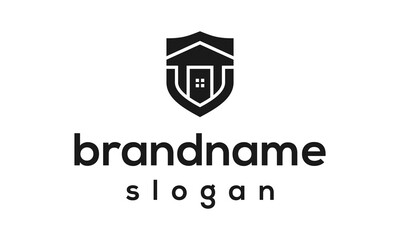 Home safety logo design vector