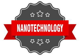 nanotechnology label. nanotechnology isolated seal. sticker. sign