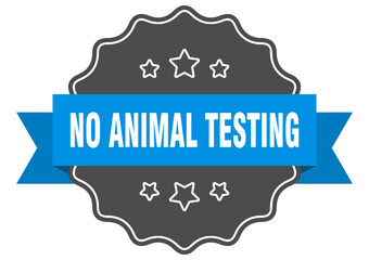 no animal testing label. no animal testing isolated seal. sticker. sign