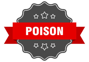 Obraz premium poison label. poison isolated seal. sticker. sign