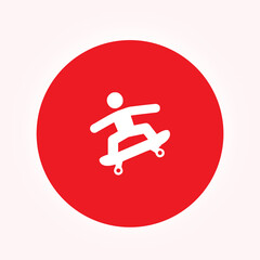 skateboard logo, skateboard icon vector