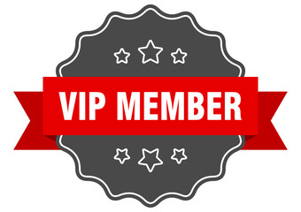 vip member label. vip member isolated seal. sticker. sign