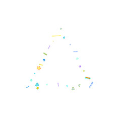 Sprinkles grainy. Cupcake donuts background.