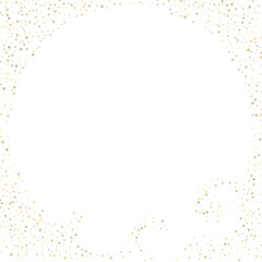 Gold Glitter Stars. Luxury Shiny Confetti.