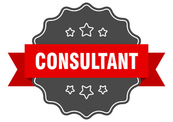 consultant label. consultant isolated seal. sticker. sign