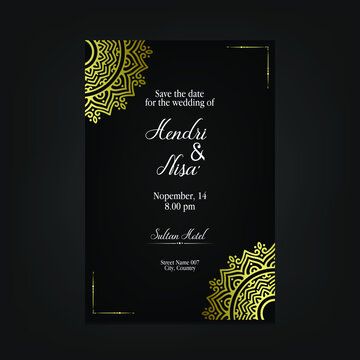 Mandala template with elegant, classic elements. Great for invitation, flyer, menu, brochure, background Premium Vector