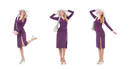 Woman with bag in fashion concept