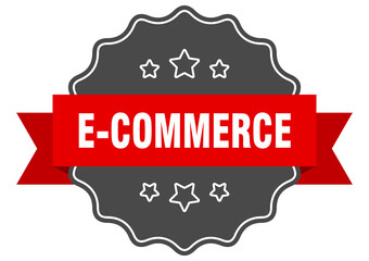 e-commerce label. e-commerce isolated seal. sticker. sign