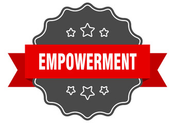 empowerment label. empowerment isolated seal. sticker. sign