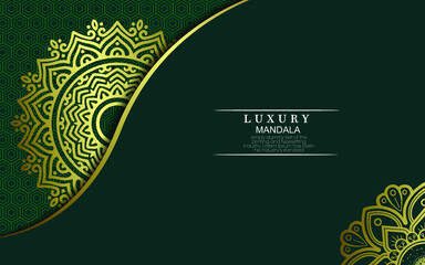 Luxury ornamental mandala background with arabic islamic east pattern style premium vector