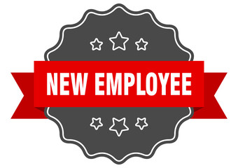 new employee label. new employee isolated seal. sticker. sign