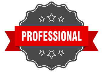 professional label. professional isolated seal. sticker. sign