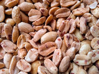 close up of peanuts