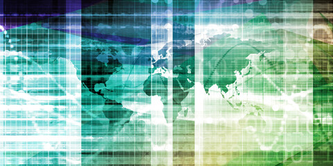 Obraz premium Technology Network