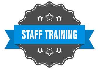 staff training label. staff training isolated seal. sticker. sign