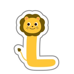 L かわいいアルファベット　英文字　単品