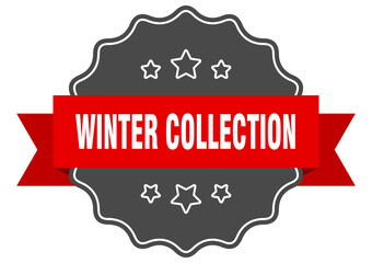 Obraz premium winter collection label. winter collection isolated seal. sticker. sign