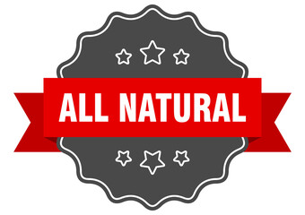 all natural label. all natural isolated seal. sticker. sign