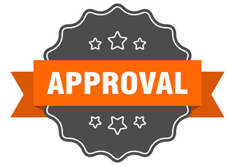 approval label. approval isolated seal. sticker. sign