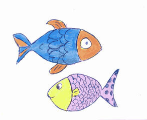 tropical fish vector illustration