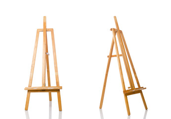 Easel isolated on the white background