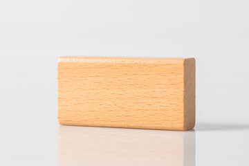 wooden board isolated on a white background
