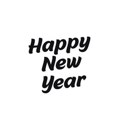 Happy New Year 2020, 2021, holiday, simple lettering typography, gift or invitational card, invitation EPS Vector