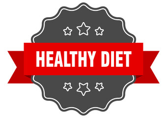 healthy diet label. healthy diet isolated seal. sticker. sign