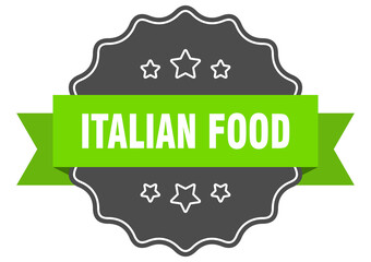 italian food label. italian food isolated seal. sticker. sign