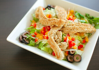 chicken and vegetable salad