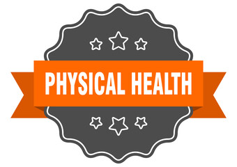 physical health label. physical health isolated seal. sticker. sign