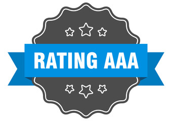 rating aaa label. rating aaa isolated seal. sticker. sign