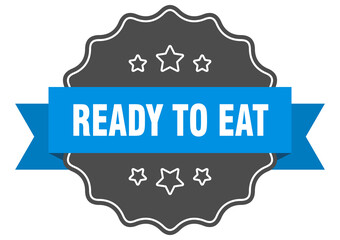 ready to eat label. ready to eat isolated seal. sticker. sign