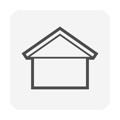 Roof shape for house vector icon design.