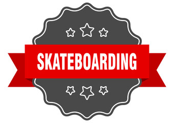 Obraz premium skateboarding label. skateboarding isolated seal. sticker. sign