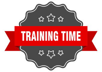 Obraz premium training time label. training time isolated seal. sticker. sign