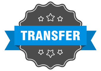 transfer label. transfer isolated seal. sticker. sign