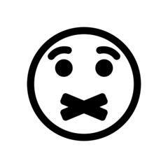 Face expression emoji isolated on white background EPS Vector