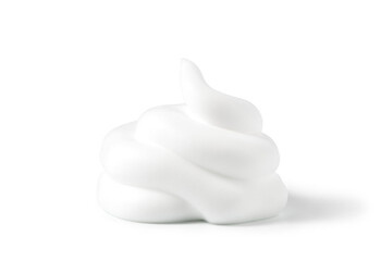 Shaving foam isolated on white background